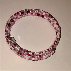 Pink Beaded Bracelet